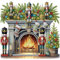 ARVALOLET 5D Diamond Painting DIY Nutcracker Art Set 30 x 30 cm Painting Partially Shaped Drill Bits