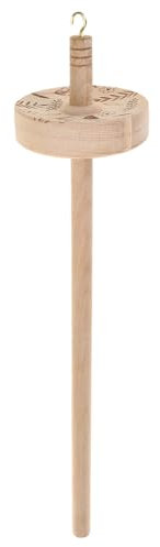 Hrtyvhin Holzspindel Handspindel für Enthusiasten zum Basteln, Holzweben, Spindel, Wirbel, Garn, Spindel-Werkzeug