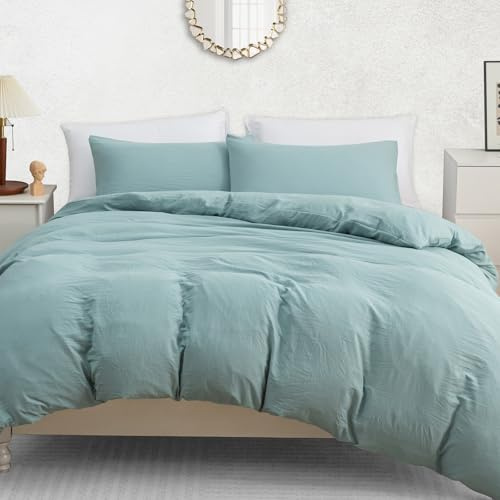 Pamposh Double Duvet Set - Pre-Washed Microfibre Bedding Set for Added Softness & Comfort - Lightweight Premium Quilt Cover Set for All Seasons With Zipper Closure