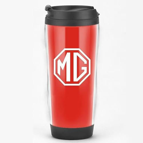 GWWXM Car Travel Mug for MG Marvel R 2021-2024,with Lid Coffee Cup Leakproof Stainless Steel Tumbler with Logo Emblems Vacuum Flask fits Car Cup Holders Reusable Travel Accessories,E