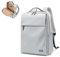 Rucksack Damen Laptop Reise Schulrucksack 15.6 Zoll mit Laptopfach, Wasserdicht Multifunktionaler Lässiger Tagesrucksack, Schultaschen Arbeitstasche Lehrertasche für Uni Büro (Blasses Grau)