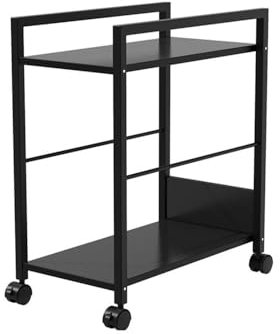 yixinzi-2024 CPU Ständer PC-Tower-Ständer, 2-stufiges Lagerregal unter dem Schreibtisch, CPU-Ständer for Büro, Zuhause, mobiler PC-Ständer mit feststellbaren Lenkrollen Computer Tower Ständer