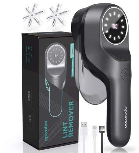 Fusselrasierer Elektrisch, Tragbarer Elektrischer Fusselentferner USB Wiederaufladbar mit LED-Digitalanzeige, 2 Geschwindigkeiten Fusselrasierer Entfernen für Kleidung, Teppich, Pullover, Sofa