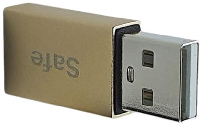 RETUOLWAG Protection USB bloquant les données USB pour une charge sécurisée, boîtier en aluminium haute puissance 5 V/3 A pour un chargement sûr