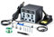 VEVOR Station de Soudage à Air Chaud 2 en 1, Kit Station de Soudage et Retouche à Affichage Numérique 820 W, avec Port de Charge USB 5 V, Température et Débit d'Air Réglables, 3 Buses à Air Chaud