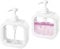 Seifenspender, 2 Stück Duschgelspender, 500 ml Spülmittelspender, Pumpspender, Duschgel Dispenser mit Pumpe, Befüllbar mit Duschgel, Shampoo, Handseife, Geeignet, Für Bad, Küche, Weiß