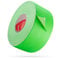 POPPSTAR Neon UV Klebeband 25m x 50mm, fluoreszierendes Gewebeklebeband, neongrün, 1 Rolle