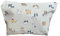Trousse de toilette avec imprimé races de chiens, 15 x 7 x 22 cm, avec fermeture éclair, beige, Classique