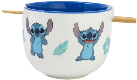 Lilo & Stitch Bol à ramen avec baguettes Stitch