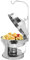 Scaldavivande in acciaio inox da 4,5 l, riscaldamento con lampada ad alcol, coperchio sospeso, server per buffet più caldo per feste e catering, con doppia pentola, kit per scaldavivande rotondo con