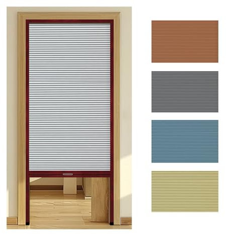 GOCHUSX Porte Pliante Accordeon sur Mesure, Porte Coulissante Rétractable en Aluminium Séparation Invisible, Porte Pliante Verticale pour Entrée, Terrasse, Garage