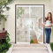Porta Magnetica Zanzariera 123 x 300 cm, Magnetica, Chiusura Automatica, Senza Foratura, Rete Fine, Zanzariera Porta a Calamita per Finestra Balcone, Bianco