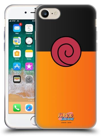 Head Case Designs Offizielle Naruto Shippuden Naruto Kostüm Ikonisch Gelhülle [Militärischer Schutzgrad] Kompatibel Mit Apple iPhone 7/8 / SE 2020 & 2022 Und Kompatibel Mit MagSafe