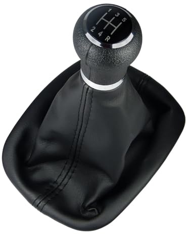 Flydida 3B0711113 Schaltknauf 5 Gang Schaltkopf Gamaschenmanschette Schwarz Schaltsack Schaltmanschette Schaltknauf Ersatz für 2000-2005 VW Passat 3B3 3B6 B5 3BG