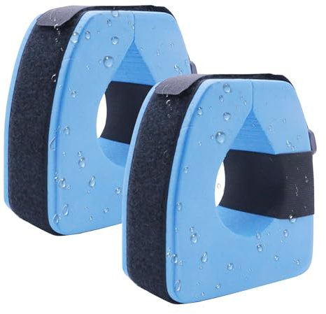 Schaumstoff-Wassermanschetten – 5,31 X 6,1 X 2,76 Zoll, 120 G/Paar, Schwimmmanschetten, Langlebige Schwimmhilfe, Tragbare, Verstellbare Ärmelbänder Für Aqua-Aerobic | Leichte Knöchelgewichte Und Pool-