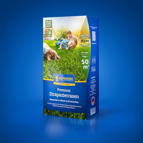 Kiepenkerl Sport- & Spielrasensamen 1089002, Rasensaat | Schnellkeimend, belastbar, hohe Regenerationskraft