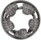 EXCLUSIVE Candle Topper/JAR Topper LID Turtles Brushed Silver