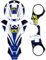 labelbike - 3D Harz Aufkleber Schutz für Tank, Tankdeckel und Gabelplatte, Motorradlenkung, kompatibel mit Suzuki GSX-R 600-750 2006-2016 und GSX-R 1000 2007-2008