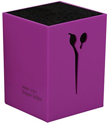 Porta forbici e pettini parrucchiere antiscivolo con design separabile, custodia organizzativa per strumenti professionali tavolo, adatto a barbieri, parrucchieri e saloni Viola