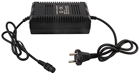 Demeras Chargeur de Scooter électrique Chargeur de Batterie au Plomb-Acide Scooter électrique vélo vélo 3 Broches connecteur mâle 36V(EU)