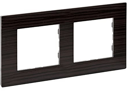 Marco2 elementosLegrand 864972serie Niloe Step Madera Oscura