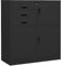vidaXL Büroschrank Aktenschrank Metallschrank Stahlschrank Lagerschrank Aufbewahrungsschrank Schrank Büromöbel Anthrazit 90x40x102cm Stahl