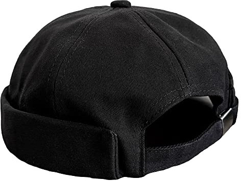 VIAUMBR Dockermütze Kappe Docker Cap MüTZE Hut Kopftuch Fischermütze Herren Damen Unisex (23 Schwarz)