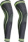 yeloumiss Kniebandage Lang 2 Stück Kniestütze Kompressions Knieschützer mit Rutschfestem Silikon Atmungsaktiv Knieorthese für Männer Damen für Sport Laufen ACL Arthritis (Grün, XXL)