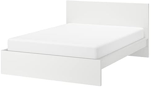 Ikea MALM Bettgestell hoch 160x200 cm weiß / Luröy