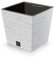 Gardening Naturally Fora Flowerpots, Stylish and Durable Plant Pots for Indoor and Outdoor Use (Square Pot 24cm - White)
