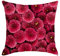 4er Kissenbezug 45x45cm, Kissenhülle Set Rosenrot Blumen Leinen Kopfkissenbezug Sitzkissen Dekokissen Couchkissen Dekoration