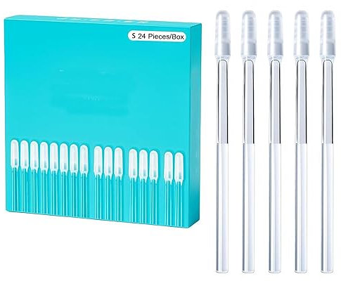 Rascador de oído - Kit de eliminación de cerumen para adultos - 24 piezas lavables, herramienta de eliminación de cerumen con punta de resina, palillos reutilizables y pegajosos para limpiar los oídos