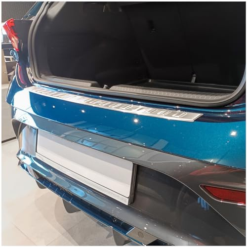 teileplus24 Ladekantenschutz passend für Cupra Born 2021- | Aluminium Passgenau vorinstalliertes Montageband Reinigungstuch Rostfrei