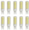 HUAMu G9 LED-Leuchtmittel, 10W, entspricht 100W Halogenlampe, 1000 lm, kaltweiß 6000K, 95 LED Chips, 360° Abstrahlwinkel, AC 220–240 V, nicht dimmbar, energiesparend, 10 Stück