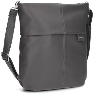 Zwei Damen Handtasche Mademoiselle.M M12 Umhängetasche 7 Liter Crossbody Bag, Schultertasche in DIN-A4-Größe, Schlüsselring, Geheimfach, inkl. extra kurzen abnehmbaren Schultergurt (rock)