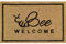 AP Supplies Rubber-Backed Coir Door Mat 40cm x 60cm - Durable, Non-Slip, Eco-Friendly, Absorbent Coir Mat for Indoor/Outdoor, Entrance, Floor (BEE WELCOME)