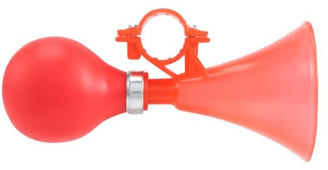 Janasiba Trompete, rot, aus Kunststoff, für Lenker, Membran, 22 mm, für Fahrrad