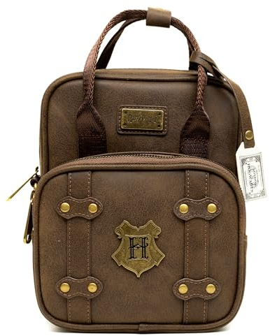 The Wizarding World of Harry Potter Tasche, Crossbody, Harry Potter Hogwarts School of Witchcraft and Wizardry Braun, Veganes Leder