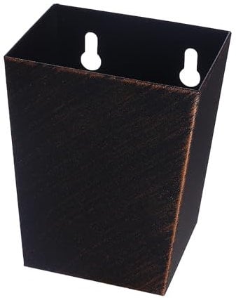 Jumiok Rustic Bottle Cap Catcher Wall Mounted Beer Top Bucket Mountable Old Fashioned with Drained Holes (Antique Copper)