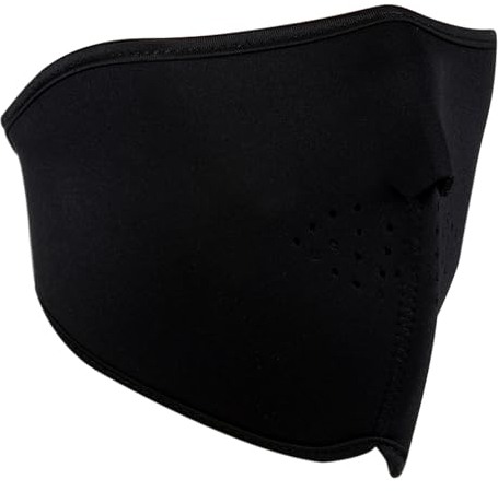 JewelryWe Sport Maske Schwarz Fahrradmaske: Atmungsaktiv Halbgesichtsmaske Staubmaske Atemmaske für Laufen Radfahren Ventil Motorrad Radsport Outdoor