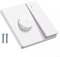 Speed Adjuster, Variable Fan Speed Control with Switch for Installation and Replacement Of Most Brands Of Ceiling Fan Electric Fan Speed Controllers(White)