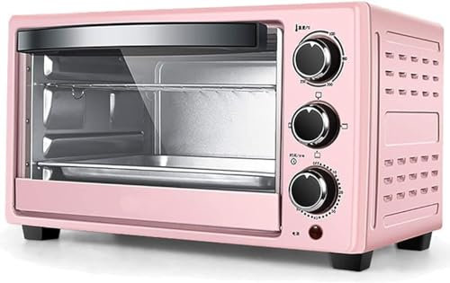 LABLADUO Air Fry Toaster Oven, Mini Oven 23 L,Electric Oven 1300 W Adjustable Temperature 70-250 ℃ and 60 Minutes Timer with 3 Heating Functions for Baking Cooking Grill