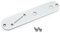 Pro 32mm Steel Tele Control Plate with Angled Switch Slot for Telecaster Electric Guitar Black(Chrome)