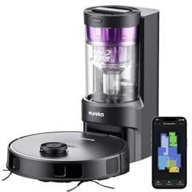 Aspirateur Robot Laveur - EUREKA E10S Noir - 4000 Pa - 180 min - 200 ml
