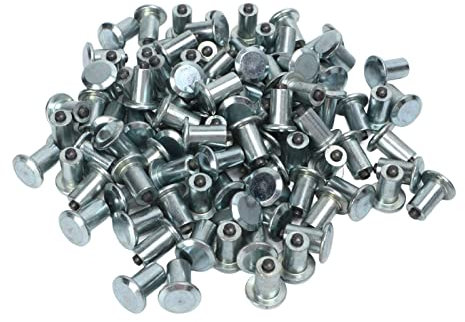 CFTGIW Spikes für Gabelstapler-Reifen, Autoreifen-Spikes, 100 Stück, LKW-Reifen-Spikes, Universelle Spikes aus Karbonstahl, Aluminium-Hartmetall, für LKW-Reifen, für