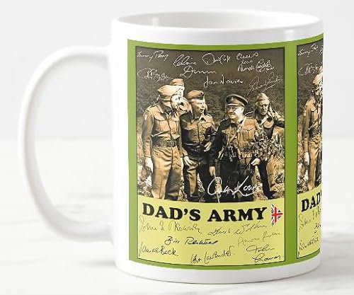 Mug Dads Army Cast Autographs/Tea/Coffee Mug