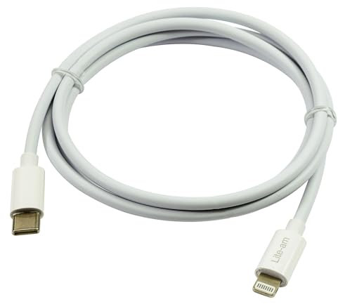 Lite-am 1m PD Fast Charger Cable Type-C to 8 Pin Charge & Sync Lead For iPad 8th Generation A2270, A2428, A2429, A2430
