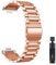 PPzsyxx Correa de acero inoxidable for Huawei Watch Fit 3, 4 y 4Pro, correa de metal for hombre y mujer. accesorios(Rose Gold,For Hua wei Fit 3)