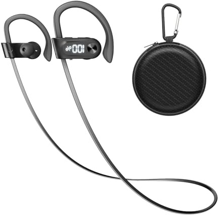 NUASI Bluetooth Kopfhörer Kabellos mit Bluetooth 5.3, IPX7 Wasserdicht, Kopfhörer in Ear zum Joggen Trainieren, Z02