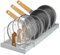 Expandable Pan Lid Organiser Rack 7 Adjustable Dividers, Anti-slip Pantry Cupboard Organiser Kitchen Drawer Bakeware Plate Holders for Pots, Pans, Chopping Board, Saucepan, Baking Trays (7 Tier)
